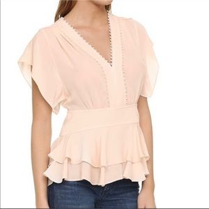 Gorgeous silk blouse blush color